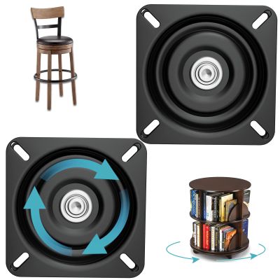 Basysion 2 Pack 7 Inch Heavy Duty Bar Stool Swivel Replacement for Recliner Chair,Seat Swivel Base Bar Stool Swivel Mount Plate,Furniture with Swivel Boat Mount Plate