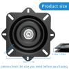 Basysion 2 Pack 7 Inch Heavy Duty Bar Stool Swivel Replacement for Recliner Chair,Seat Swivel Base Bar Stool Swivel Mount Plate,Furniture with Swivel Boat Mount Plate view 2