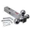 Extreme Max 5001.6532 Solid Shank Tri-Ball Hitch with 1-7/8", 2" & 2-5/16" Balls - Chrome view 1