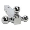 Extreme Max 5001.6532 Solid Shank Tri-Ball Hitch with 1-7/8", 2" & 2-5/16" Balls - Chrome view 3