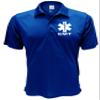 EMT Polo in Royal with White/Reflective Design, Performance Polo w/Moisture Wicking Technology view 1