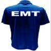 EMT Polo in Royal with White/Reflective Design, Performance Polo w/Moisture Wicking Technology view 2