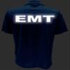 EMT Polo in Royal with White/Reflective Design, Performance Polo w/Moisture Wicking Technology view 4