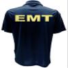EMT Polo in Navy with Yellow/Reflective Design, Performance Polo w/Moisture Wicking Technology view 2
