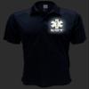EMT Polo in Navy with Yellow/Reflective Design, Performance Polo w/Moisture Wicking Technology view 3