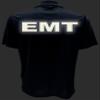 EMT Polo in Navy with Yellow/Reflective Design, Performance Polo w/Moisture Wicking Technology view 4
