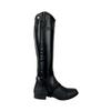 AK Side Zip Full Grain Equestrian Leather Horse Riding Half Chaps Real Elastic for Snug Fit AKRS-1977 (Black, XL) view 2