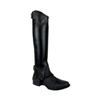 AK Side Zip Full Grain Equestrian Leather Horse Riding Half Chaps Real Elastic for Snug Fit AKRS-1977 (Black, XL) view 3