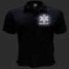 EMT Polo in Gray with Black/Reflective Design, Performance Polo w/Moisture Wicking Technology view 3