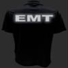 EMT Polo in Gray with Black/Reflective Design, Performance Polo w/Moisture Wicking Technology view 4