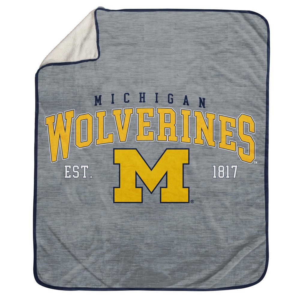 NCAA Michigan Wolverines Vintage Arch Sweatshirt Blanket