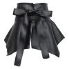 EsEico Women's PU Leather Ruffle Peplum Waist Cinch Belt, Skirt Wide, Black view 1