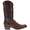 Vaccari Men's David Hand-Corded Top Texas A&M Embroidery Genuine Mocha Hornback Alligator Narrow Square Toe Cowboy Boots - 9.5 EE view 3