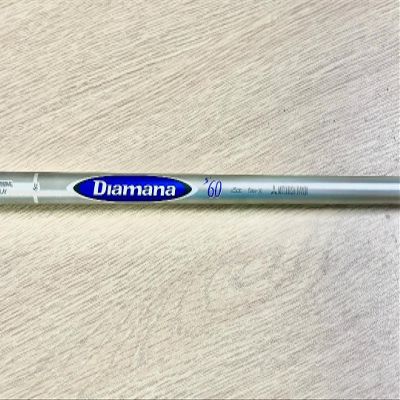 Generic Mitsubishi Diamana S+ (Blue Board) 60 X Stiff Driver Shaft with Adapter + Grip - Select Your Adapter (Shaft Only), Gray