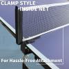 8 FT Mid-Size Table Tennis Table Foldable Portable with Net, 2 Paddles 3 Balls Heavy Duty Aluminum Frame, Easy Storage Setup, Adjustable Legs, Perfect for Game Rooms Offices view 4