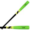 SSK Z Cut Maple Wood Baseball Bat - Made in Japan - Balanced - Durable (Black/Green/Yellow, 32") view 1