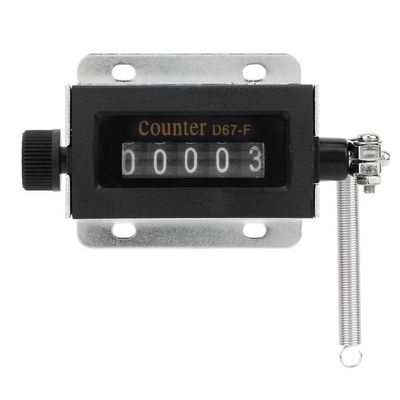willowwil D67F 5 Digit Mechanical Resettable Manual Hand Pull Stroke Tally Counter Tools