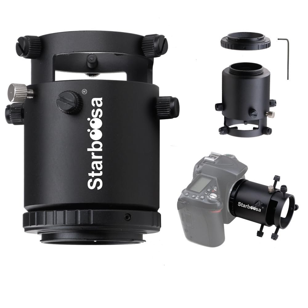 Starboosa Adjustable Extension Spotting Scope Camera Adapter Mount - for Nikon SLR Cameras - Includes T-Ring - Perfect for Birding and Photography