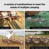  Camping Kitchen Table, Large Outdoor Camping Kitchen Station with Burner Single Portable Folding Cooking Tables Storage Organizer for Picnic BBQ Beach (Camping Kitchen with Burner) view 4