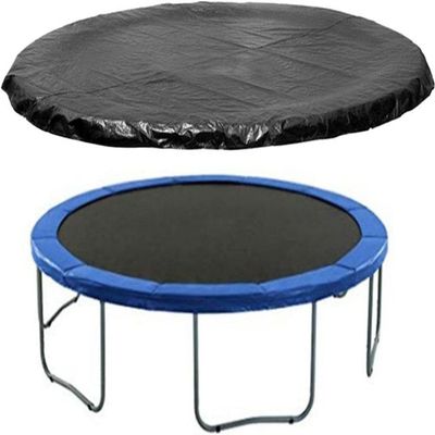 MJkCoa 15FT Round Outdoor Trampoline Protective Cover, Waterproof Rainproof UV Resistant Dustproof Wear-Resistant Trampoline Cover
