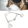 KJAOYU Equestrian Training Expertise - Stainless Steel Jointed Mouth Bit for Comfortable Horse Breaking and Training view 2