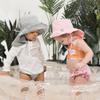 Tiny Twinkle Sun Protection Baby Flap Hat with UPF 50+ Sun Protection for Baby and Toddler Boys and Girls(Pink Daisy,9-18 Months) view 4