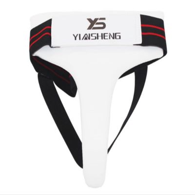 WIVKS Taekwondo Groin Protector for Men Women, Sports Boxing MMA Karate Muay Thai Groin Guards Protection Athletic Wrestling Sparring Martial Arts Jockstrap (White Women,Medium)