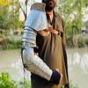 NineFit Basics Medieval Knight Shoulder Armor Perfect Medieval Costume for an Epic Look Shoulder Armor Great Personalized Gift, Adult, Silver Polish view 1