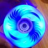8 Pack Light Up Inline Skate Wheels Roller skate Wheels with ABEC-9 Bearing 72mm 76mm 80mm Inline Skate Replacement Wheels 85A for Indoor & Outdoor (Blue) view 3