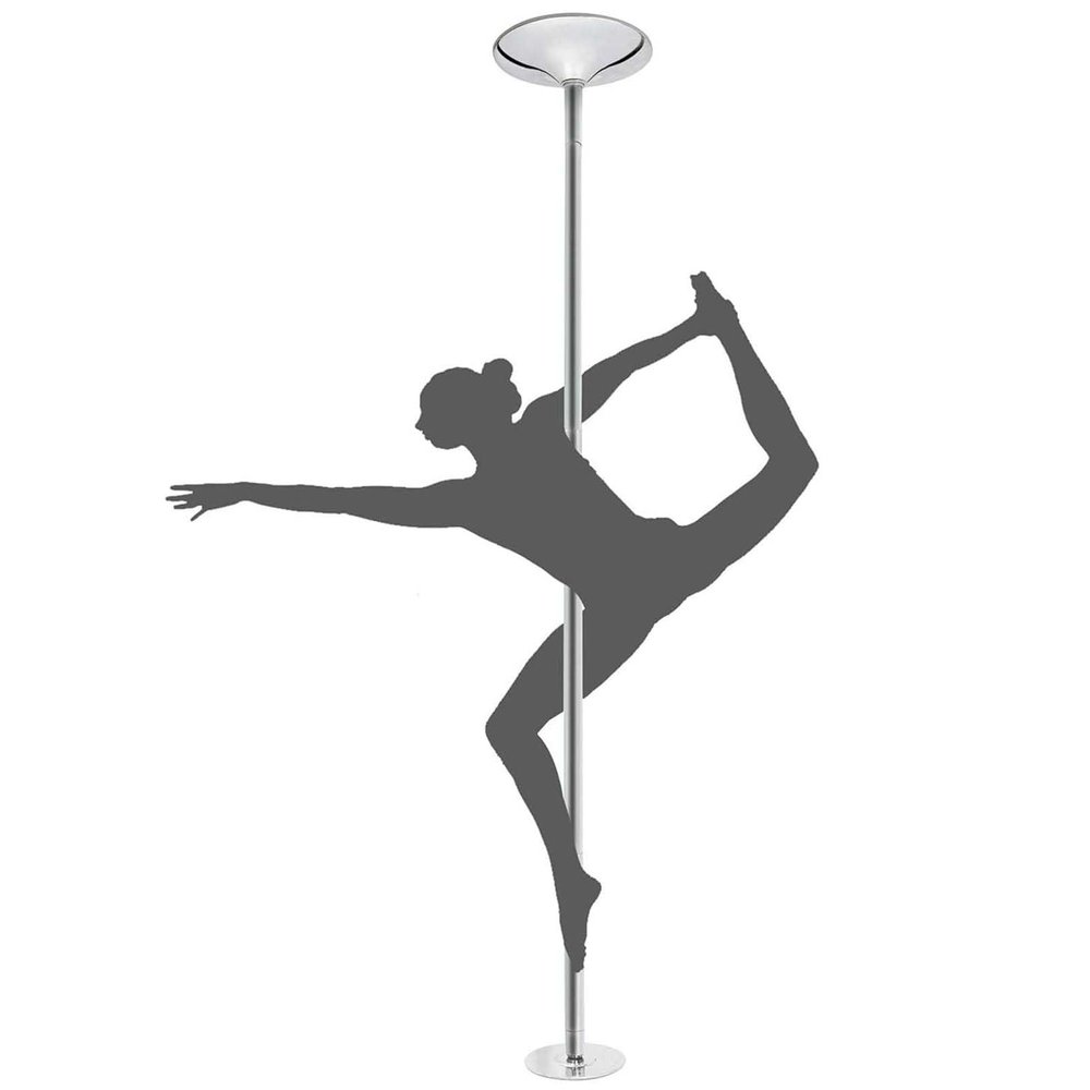Professional Dancing Pole Portable Pole Dance Pole for Home, Adjustable Height Stripper Fitness Pole, Spinning Static Dancing Tube Kit, Professional Heavy-Duty Steel Pole(2.2m-2.7m(7.2ft-8.8ft))