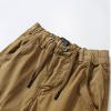 LANZIYAYA Kids Boys Cargo Pants with Pockets, Drawstring Waist, Elastic Leg Opening, Earthy Yellow, Army Green, Dark Gray, Black 6-14 (US, Age, 12 Years, Earthy Yellow) view 3