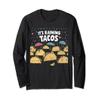 It's Raining Tacos Funny Taco Lovers kids girls boys Long Sleeve T-Shirt view 1