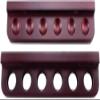 TIECHUINIUB Traditional Wall Mounted Billiard Cue Rack, Billiard Entertainment Accessories for Family, Snooker Pool Cue Rack Holds 6 Cues 33cmx7cmx2cm view 1