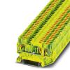 KDNHVRQY 10pcs PT 1.5/S-Twin-PE 3208171 Din Rail Super Thin Quick Wiring Terminal Blocks Fast Connector Cable Earth Conductor Terminals view 1