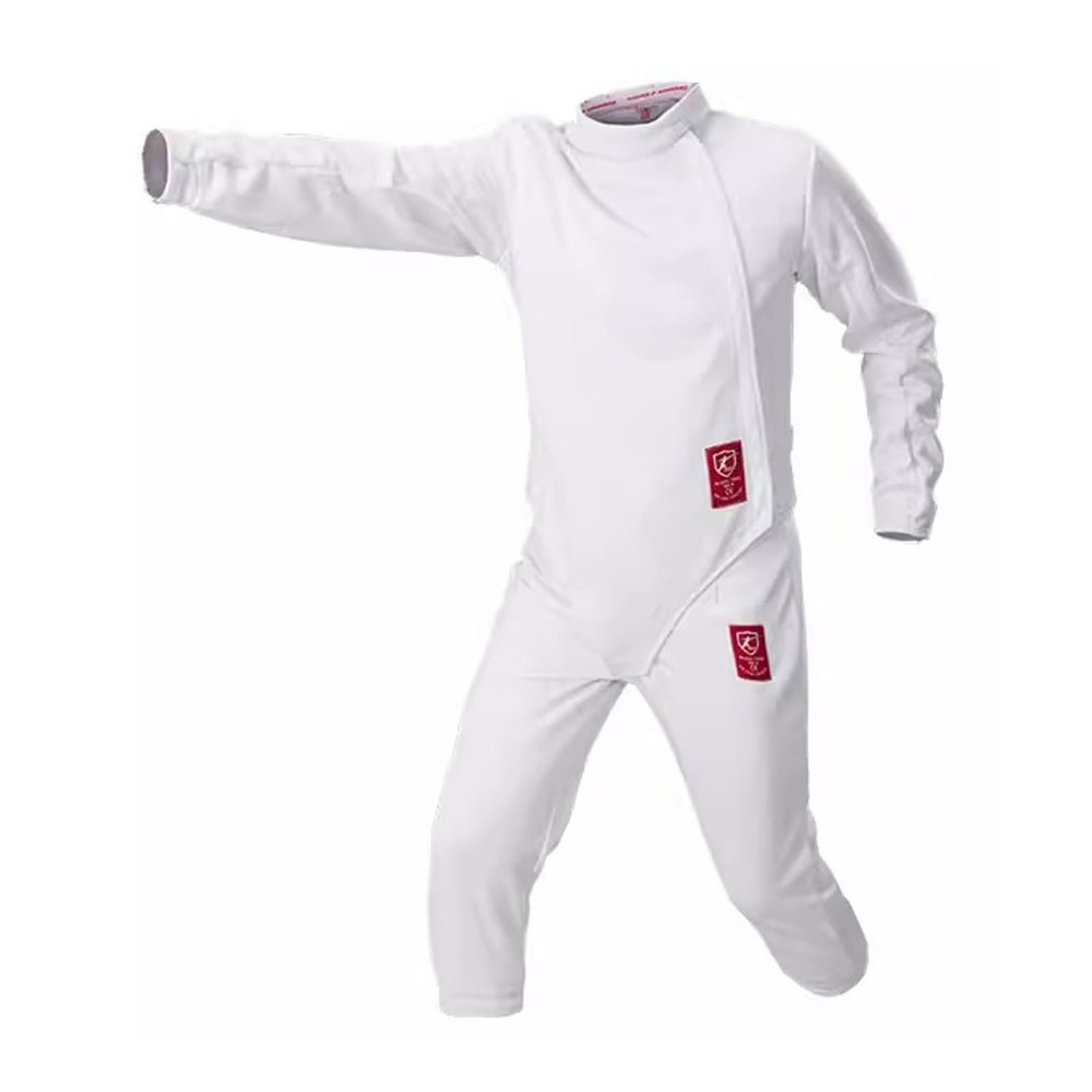 350N Fencing Uniform 3-Piece, Fencing Protective Suit, Fencing Gear, for Daily Training, for Left Handed Athlete(48#)