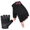 Weightlifting Gym Gloves with Non-Slip Leather Palm for Fitness, Bodybuilding, and Workout for Men and Women (Black, Large) view 1