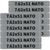 12 Pack Miaozhun 7.6251 NATO Magazine Marking Bands Holster Pouch, 7.62 NATO Magazine Ammo Caliber Identification Bands Holster Accessories (Gray-Black) view 1