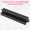 360 Tactical Adjustable QD Optics Mounts Picatinny Riser Mount, 13 Slots Adjustable Height Riser Mount for Red Dot Sight Scopes and Optics Durable Item Aluminum Material view 2