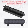 360 Tactical Adjustable QD Optics Mounts Picatinny Riser Mount, 13 Slots Adjustable Height Riser Mount for Red Dot Sight Scopes and Optics Durable Item Aluminum Material view 3