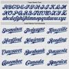 NineFit Basics Custom White Pinstripe Baseball Jersey, Printed Stitched Personalized Name Number, Navy Blue Baseball Shirt Men Women Youth view 4