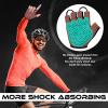 WESTWOOD FOX Cycling Gloves Half Finger Unisex Padded Grips Palm Bicycle Summer MTB Bike Gloves for Men Women Non-Slip Fingerless Short Mountain Bike Sports Hiking Climbing Gym (Red, L) view 4