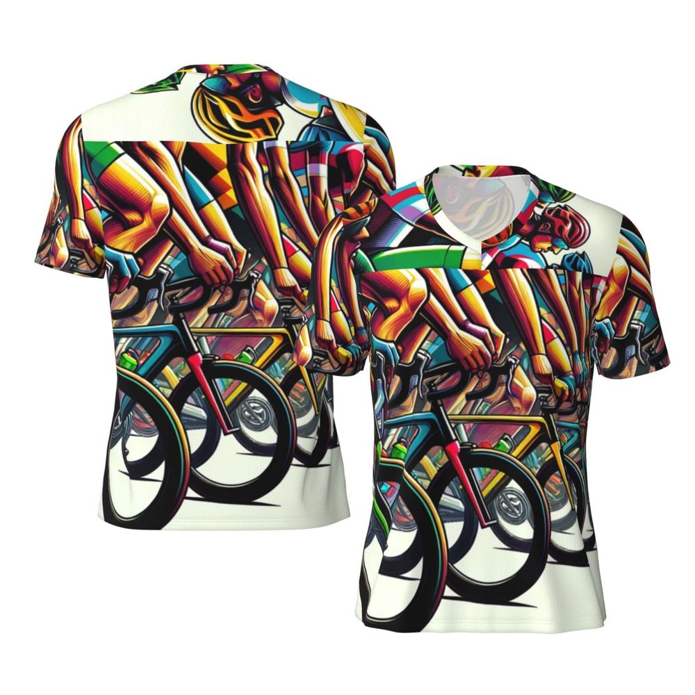 Stylish Athletic Sports Jersey France-Bike-Movement Men's Rugby Jersey X-Large Black
