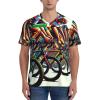 Stylish Athletic Sports Jersey France-Bike-Movement Men's Rugby Jersey X-Large Black view 3