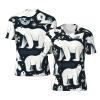 Stylish Athletic Sports Jersey Polar-Bear-White-Snowflake Men's Rugby Jersey X-Large view 1