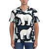 Stylish Athletic Sports Jersey Polar-Bear-White-Snowflake Men's Rugby Jersey X-Large view 4