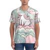 Stylish Athletic Sports Jersey Cute-Animal-Rainbow Men's Rugby Jersey Medium view 2