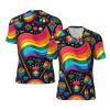 Stylish Athletic Sports Jersey LGBT-Pride-Rainbow Men's Rugby Jersey Large view 1