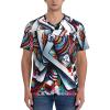 Stylish Athletic Sports Jersey Poker-Cards Men's Rugby Jersey Large Black view 3