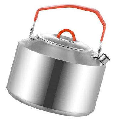 BAIZHONGJIE Portable Outdoor Camping Travel Water Kettle Tea Kettle,Stainless Steel Heating Water Container Tea Pots Suitable for All Stovetops,1.5L