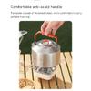 BAIZHONGJIE Portable Outdoor Camping Travel Water Kettle Tea Kettle,Stainless Steel Heating Water Container Tea Pots Suitable for All Stovetops,1.5L view 2